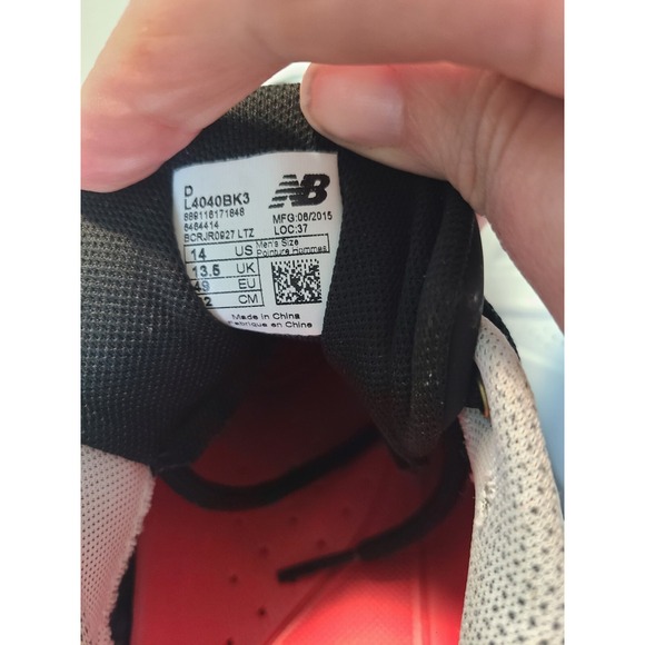 New Balance Rev‎ Lite RC Men Size 14 White Baseball Cleats Customized Shoes - Picture 7 of 12